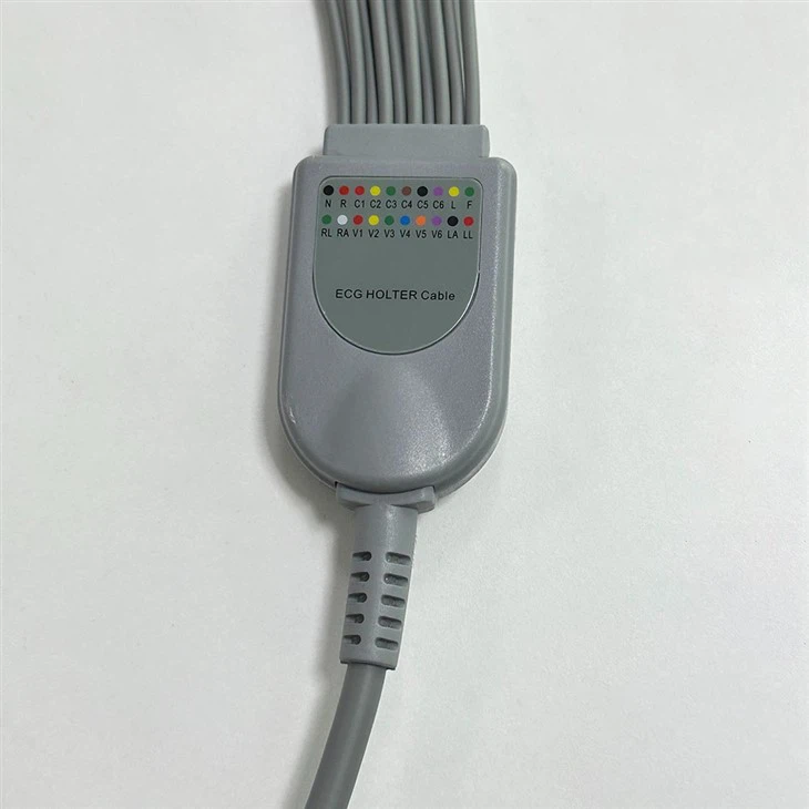 Compatible Edan Holter Ecg Cable 10Lead 20pin For Edan DX-12