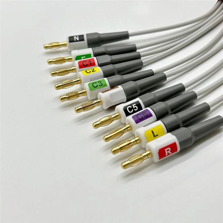 GE EKG AM4 AM5 CAM14 Banana Adapter 900178-001