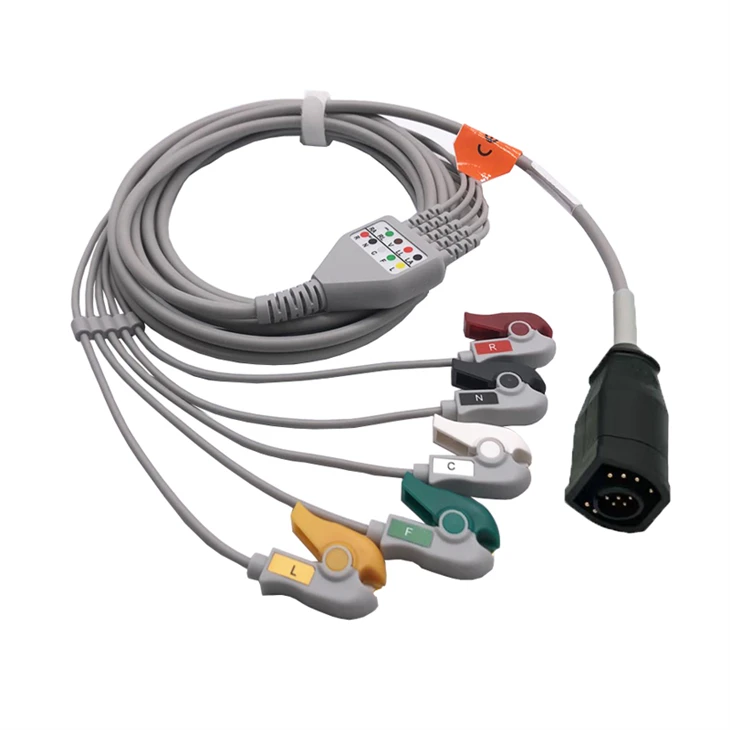 Zoll Compatible 15-Pin 5-Lead ECG/EKG Trunk Cable