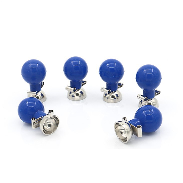 Elettrodi per ECG toracici a sfera di aspirazione blu