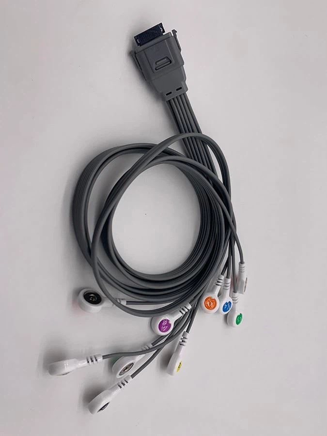 Nihon Kohden ECG Holter Cable IEC Snap