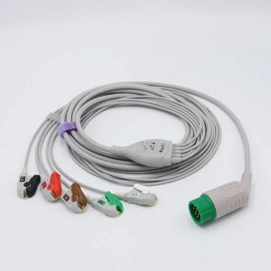 Cavo ECG compatibile Lifepak e cavi di piombo 12 Pin
