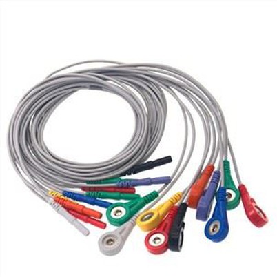Cavo paziente Holter ECG 10 derivazioni standard per registrazione Holtr Din1.5