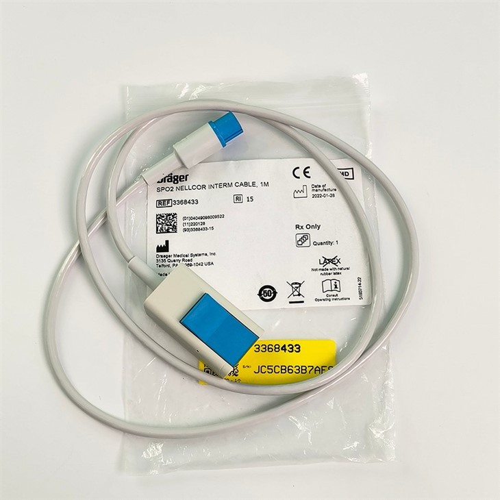 Original Drager Siemens SpO2 Adapter Extension Cable 3368433